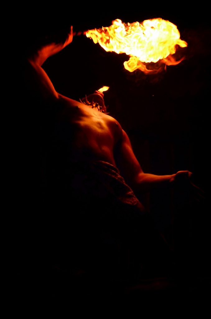 Fire Dancer at Luau